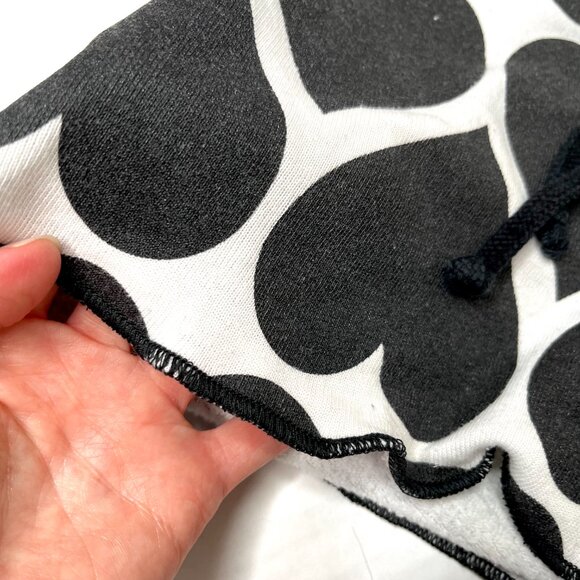 Heart Sweatpants Shorts Size Small Cotton Pants Festival Handmade Upcycled Flow - Picture 9 of 12